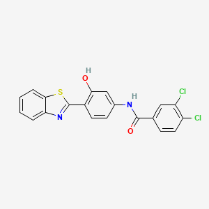 N-[4-(1,3-benzothiazol-2-yl)-3-hydroxyphenyl]-3,4-dichlorobenzamide