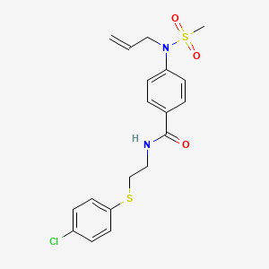 4-[allyl(methylsulfonyl)amino]-N-{2-[(4-chlorophenyl)thio]ethyl}benzamide