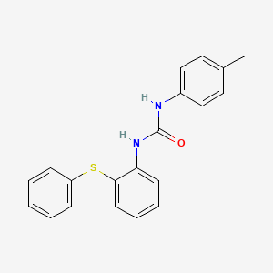 molecular formula C20H18N2OS B5254508 1-(4-Methylphenyl)-3-[2-(phenylsulfanyl)phenyl]urea 