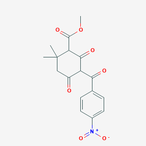 methyl 2,2-dimethyl-5-(4-nitrobenzoyl)-4,6-dioxocyclohexanecarboxylate