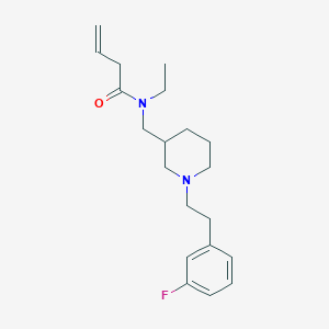 N-ethyl-N-({1-[2-(3-fluorophenyl)ethyl]-3-piperidinyl}methyl)-3-butenamide