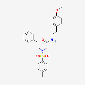 molecular formula C26H30N2O4S B5254581 N-[2-(4-methoxyphenyl)ethyl]-N~2~-[(4-methylphenyl)sulfonyl]-N~2~-(2-phenylethyl)glycinamide CAS No. 5973-86-4