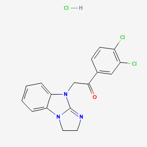 1-(3,4-dichlorophenyl)-2-(2,3-dihydro-9H-imidazo[1,2-a]benzimidazol-9-yl)ethanone hydrochloride