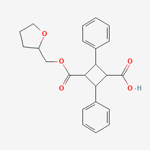 2,4-Diphenyl-3-[(tetrahydrofuran-2-ylmethoxy)carbonyl]cyclobutanecarboxylic acid