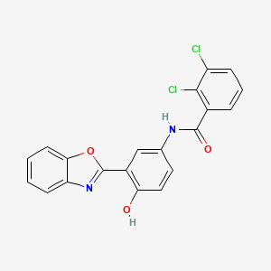 molecular formula C20H12Cl2N2O3 B5254640 N-[3-(1,3-benzoxazol-2-yl)-4-hydroxyphenyl]-2,3-dichlorobenzamide 