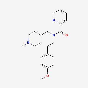 N-[2-(4-methoxyphenyl)ethyl]-N-[(1-methyl-4-piperidinyl)methyl]-2-pyridinecarboxamide