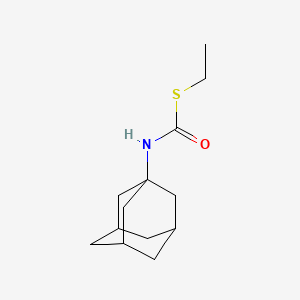 molecular formula C13H21NOS B5254663 S-ethyl 1-adamantylthiocarbamate 