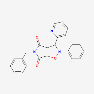 5-BENZYL-2-PH-3-(2-PYRIDINYL)DIHYDRO-2H-PYRROLO(3,4-D)ISOXAZOLE-4,6(3H,5H)-DIONE