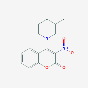 4-(3-methylpiperidin-1-yl)-3-nitro-2H-chromen-2-one