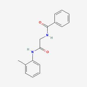 molecular formula C16H16N2O2 B5254748 N-{2-[(2-methylphenyl)amino]-2-oxoethyl}benzamide 