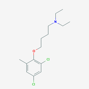 molecular formula C15H23Cl2NO B5254779 4-(2,4-dichloro-6-methylphenoxy)-N,N-diethylbutan-1-amine 