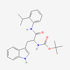 molecular formula C25H31N3O3 B5254785 N-(tert-butoxycarbonyl)-N-(2-isopropylphenyl)tryptophanamide 