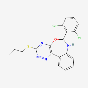 6-(2,6-Dichlorophenyl)-3-(propylsulfanyl)-6,7-dihydro[1,2,4]triazino[5,6-d][3,1]benzoxazepine