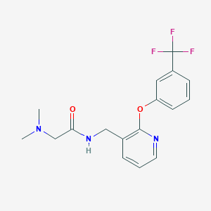 N~2~,N~2~-dimethyl-N~1~-({2-[3-(trifluoromethyl)phenoxy]-3-pyridinyl}methyl)glycinamide