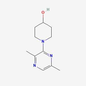 molecular formula C11H17N3O B5254819 1-(3,6-dimethyl-2-pyrazinyl)-4-piperidinol 