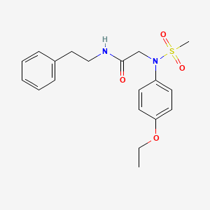 N~2~-(4-ethoxyphenyl)-N~2~-(methylsulfonyl)-N~1~-(2-phenylethyl)glycinamide