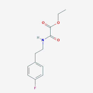 molecular formula C12H14FNO3 B5254904 ETHYL {[2-(4-FLUOROPHENYL)ETHYL]CARBAMOYL}FORMATE 