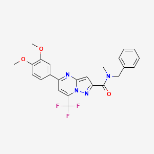 N-benzyl-5-(3,4-dimethoxyphenyl)-N-methyl-7-(trifluoromethyl)pyrazolo[1,5-a]pyrimidine-2-carboxamide