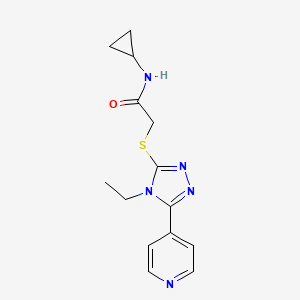 N-CYCLOPROPYL-2-{[4-ETHYL-5-(4-PYRIDINYL)-4H-1,2,4-TRIAZOL-3-YL]SULFANYL}ACETAMIDE