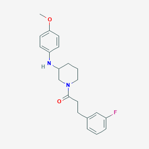 1-[3-(3-fluorophenyl)propanoyl]-N-(4-methoxyphenyl)-3-piperidinamine