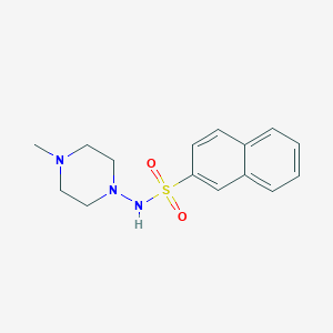 molecular formula C15H19N3O2S B5255017 N-(4-methylpiperazin-1-yl)naphthalene-2-sulfonamide 