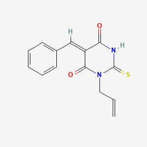 (5Z)-5-benzylidene-1-(prop-2-en-1-yl)-2-thioxodihydropyrimidine-4,6(1H,5H)-dione