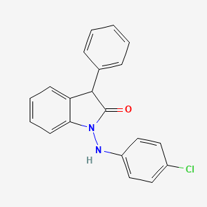 molecular formula C20H15ClN2O B5255026 1-(4-chloroanilino)-3-phenyl-3H-indol-2-one 