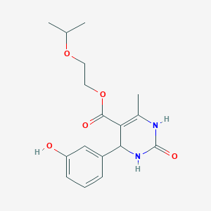 2-(Propan-2-yloxy)ethyl 4-(3-hydroxyphenyl)-6-methyl-2-oxo-1,2,3,4-tetrahydropyrimidine-5-carboxylate