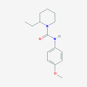 molecular formula C15H22N2O2 B5255147 2-ethyl-N-(4-methoxyphenyl)piperidine-1-carboxamide 