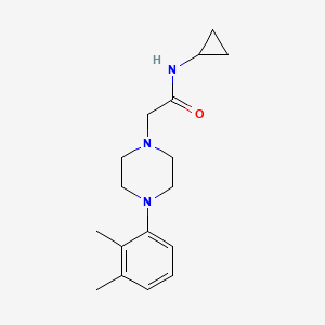 molecular formula C17H25N3O B5255158 N-cyclopropyl-2-[4-(2,3-dimethylphenyl)piperazin-1-yl]acetamide 