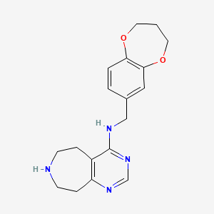 N-(3,4-dihydro-2H-1,5-benzodioxepin-7-ylmethyl)-6,7,8,9-tetrahydro-5H-pyrimido[4,5-d]azepin-4-amine