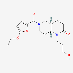 (4aS*,8aR*)-6-(5-ethoxy-2-furoyl)-1-(3-hydroxypropyl)octahydro-1,6-naphthyridin-2(1H)-one