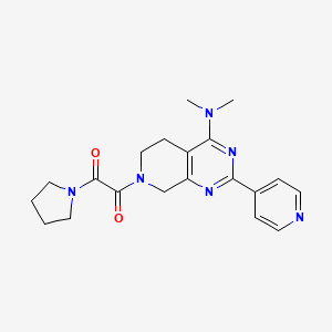 N,N-dimethyl-7-[oxo(1-pyrrolidinyl)acetyl]-2-(4-pyridinyl)-5,6,7,8-tetrahydropyrido[3,4-d]pyrimidin-4-amine