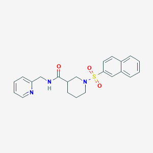 1-naphthalen-2-ylsulfonyl-N-(pyridin-2-ylmethyl)piperidine-3-carboxamide