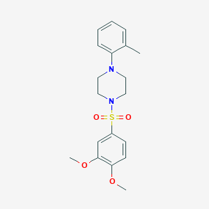 1-[(3,4-dimethoxyphenyl)sulfonyl]-4-(2-methylphenyl)piperazine