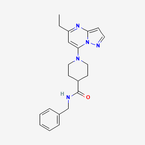 N-benzyl-1-(5-ethylpyrazolo[1,5-a]pyrimidin-7-yl)-4-piperidinecarboxamide