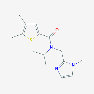 N-isopropyl-4,5-dimethyl-N-[(1-methyl-1H-imidazol-2-yl)methyl]thiophene-2-carboxamide