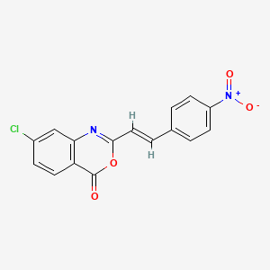 7-chloro-2-[2-(4-nitrophenyl)vinyl]-4H-3,1-benzoxazin-4-one