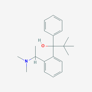 molecular formula C21H29NO B5255354 [o-(1-Dimethylaminoethyl)phenyl]phenyl-t-butylcarbinol 