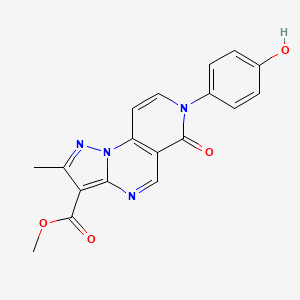 methyl 7-(4-hydroxyphenyl)-2-methyl-6-oxo-6,7-dihydropyrazolo[1,5-a]pyrido[3,4-e]pyrimidine-3-carboxylate