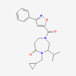 4-(cyclopropylmethyl)-3-isopropyl-1-[(3-phenylisoxazol-5-yl)carbonyl]-1,4-diazepan-5-one