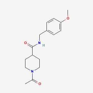 1-acetyl-N-[(4-methoxyphenyl)methyl]piperidine-4-carboxamide