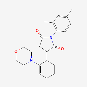 1-(2,4-dimethylphenyl)-3-(2-morpholinocyclohex-2-en-1-yl)pyrrolidine-2,5-dione