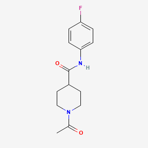 1-acetyl-N-(4-fluorophenyl)piperidine-4-carboxamide