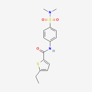 N-[4-(dimethylsulfamoyl)phenyl]-5-ethylthiophene-2-carboxamide