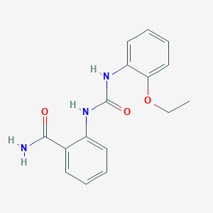 molecular formula C16H17N3O3 B5255565 2-{[(2-ETHOXYANILINO)CARBONYL]AMINO}BENZAMIDE 