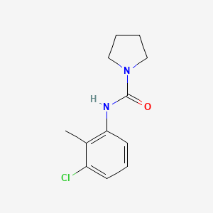 molecular formula C12H15ClN2O B5255592 N-(3-chloro-2-methylphenyl)pyrrolidine-1-carboxamide 