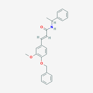 3-[4-(benzyloxy)-3-methoxyphenyl]-N-(1-phenylethyl)acrylamide