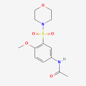 N-(4-methoxy-3-morpholin-4-ylsulfonylphenyl)acetamide