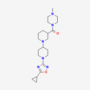 1'-(5-cyclopropyl-1,2,4-oxadiazol-3-yl)-3-[(4-methylpiperazin-1-yl)carbonyl]-1,4'-bipiperidine